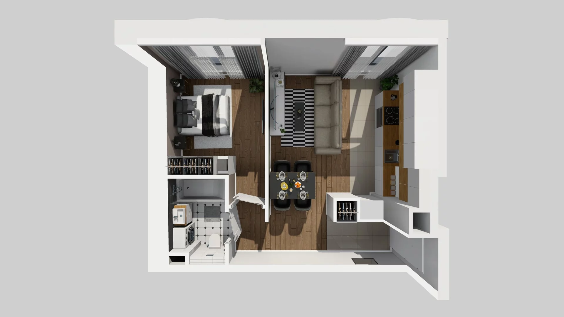 2 pokoje, mieszkanie 37,97 m², piętro 1, oferta nr A/5, Osobowicka 114, Wrocław, Osobowice-Rędzin, Fabryczna, ul. Osobowicka 114