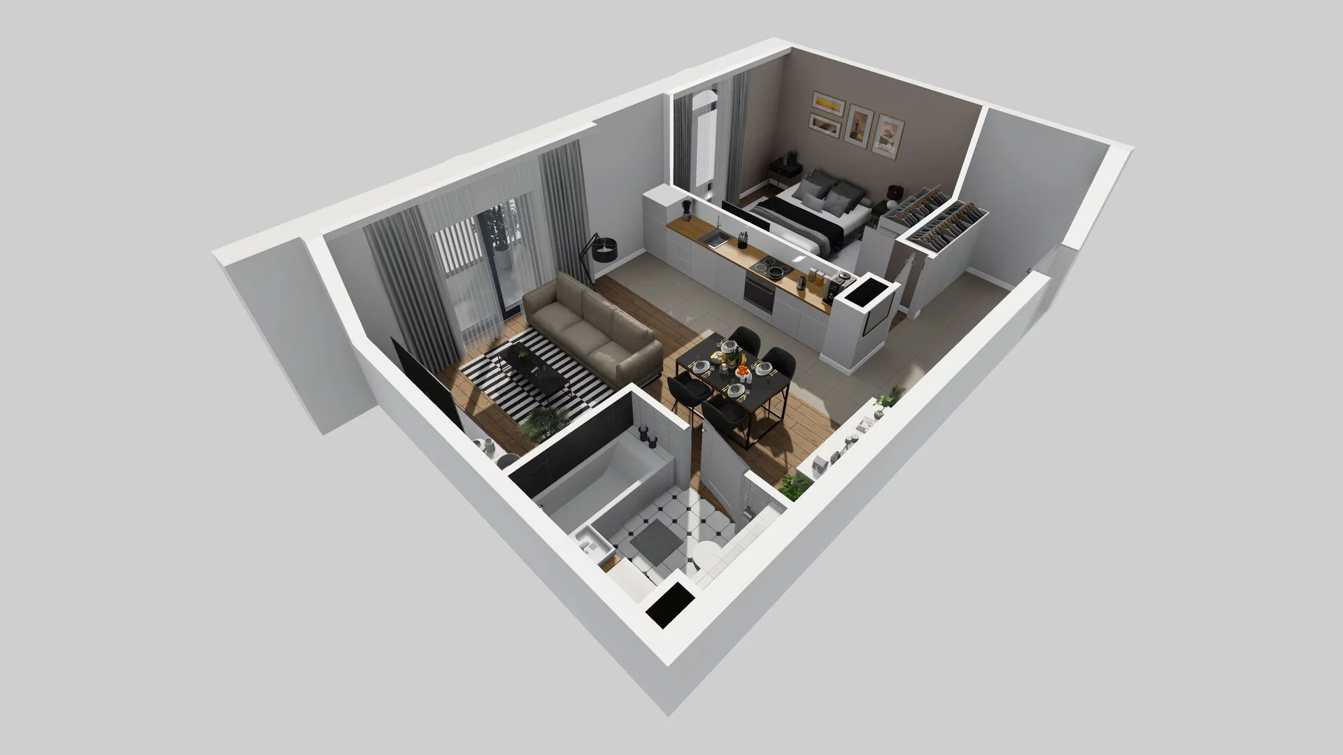 2 pokoje, mieszkanie 49,65 m², piętro 1, oferta nr A/7, Osobowicka 114, Wrocław, Osobowice-Rędzin, Fabryczna, ul. Osobowicka 114