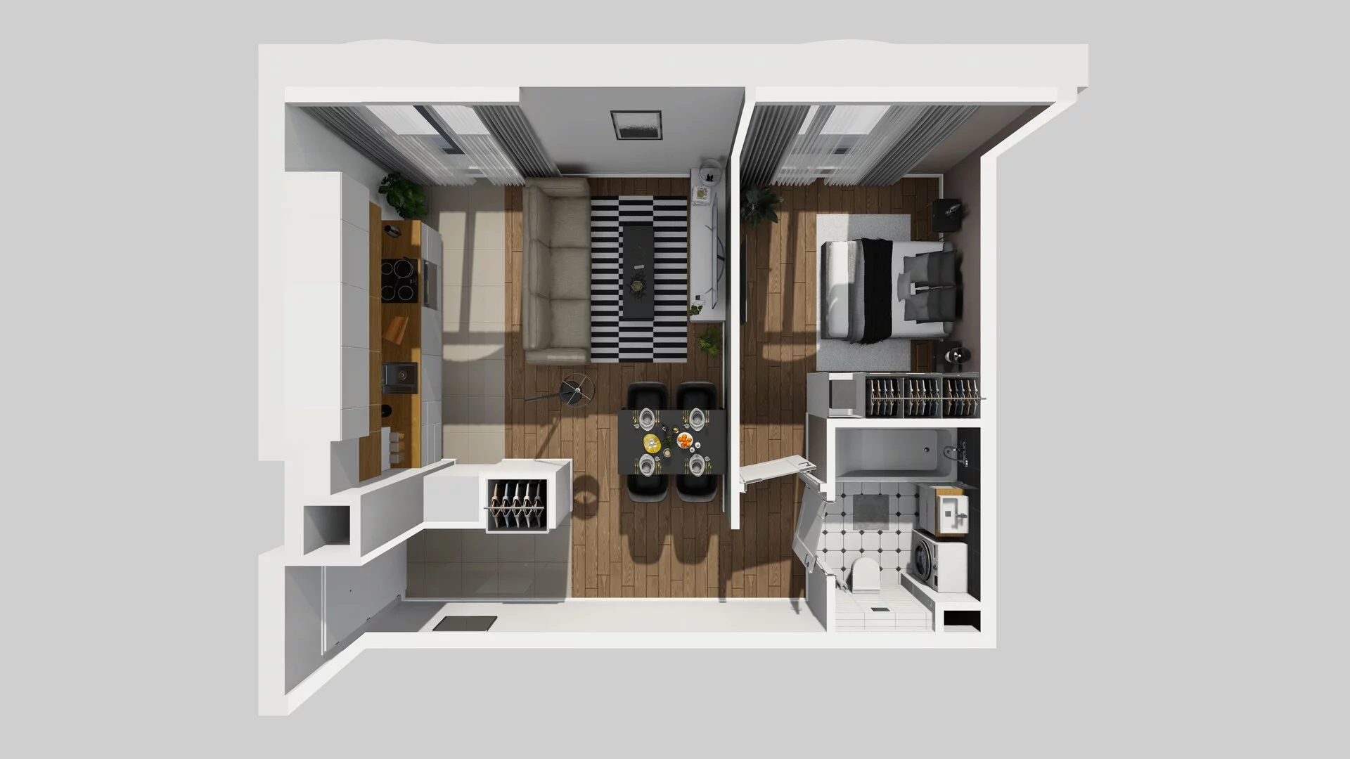 2 pokoje, mieszkanie 40,88 m², piętro 1, oferta nr A/8, Osobowicka 114, Wrocław, Osobowice-Rędzin, Fabryczna, ul. Osobowicka 114