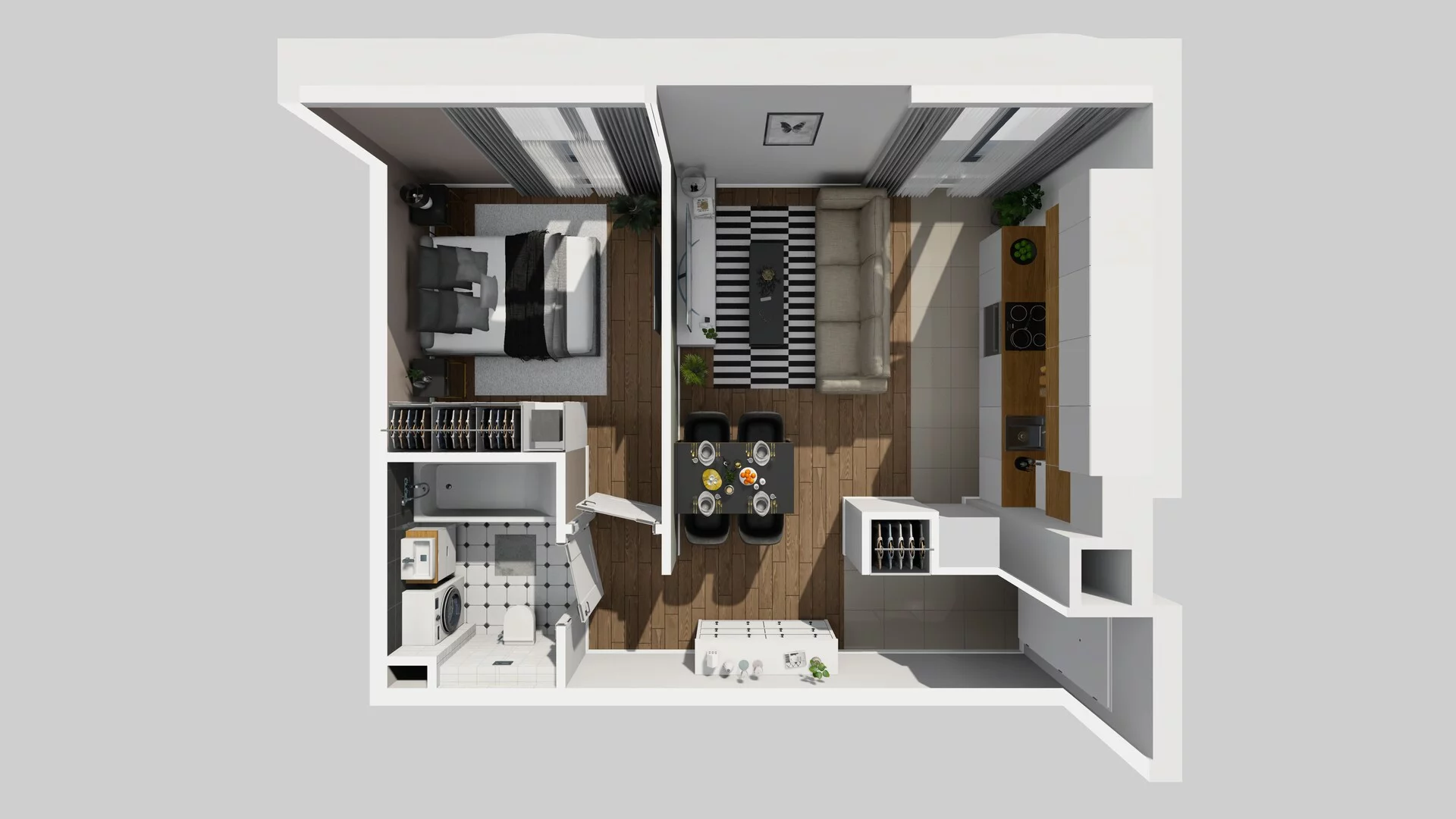 2 pokoje, mieszkanie 40,84 m², piętro 1, oferta nr A/17, Osobowicka 114, Wrocław, Osobowice-Rędzin, Fabryczna, ul. Osobowicka 114