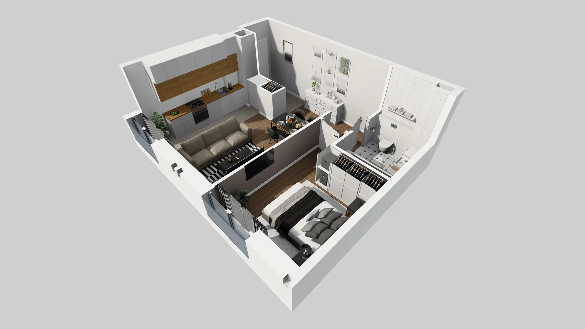 2 pokoje, mieszkanie 40,84 m², piętro 1, oferta nr A/17, Osobowicka 114, Wrocław, Osobowice-Rędzin, Fabryczna, ul. Osobowicka 114