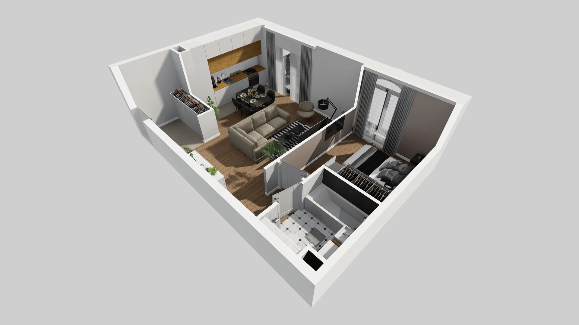 2 pokoje, mieszkanie 48,63 m², piętro 1, oferta nr A/18, Osobowicka 114, Wrocław, Osobowice-Rędzin, Fabryczna, ul. Osobowicka 114