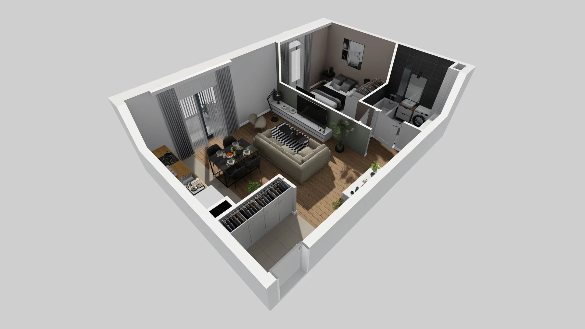 2 pokoje, mieszkanie 48,63 m², piętro 1, oferta nr A/18, Osobowicka 114, Wrocław, Osobowice-Rędzin, Fabryczna, ul. Osobowicka 114