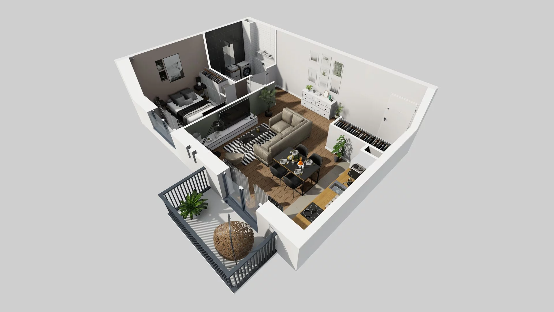 2 pokoje, mieszkanie 48,63 m², piętro 1, oferta nr A/18, Osobowicka 114, Wrocław, Osobowice-Rędzin, Fabryczna, ul. Osobowicka 114