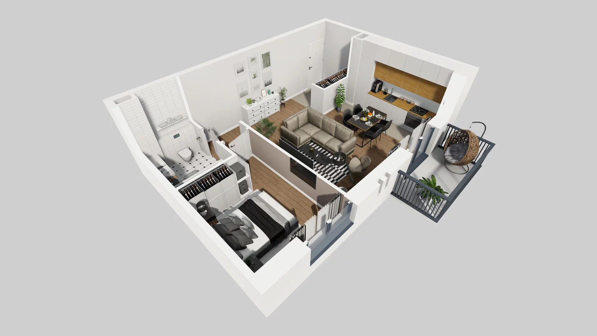 2 pokoje, mieszkanie 48,63 m², piętro 1, oferta nr A/18, Osobowicka 114, Wrocław, Osobowice-Rędzin, Fabryczna, ul. Osobowicka 114