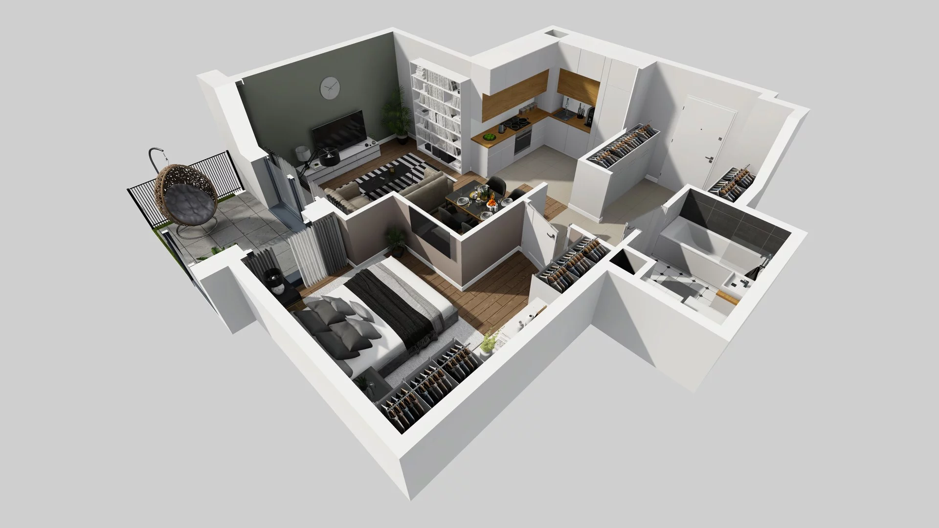 2 pokoje, mieszkanie 49,90 m², parter, oferta nr B/25, Osobowicka 114, Wrocław, Osobowice-Rędzin, Fabryczna, ul. Osobowicka 114
