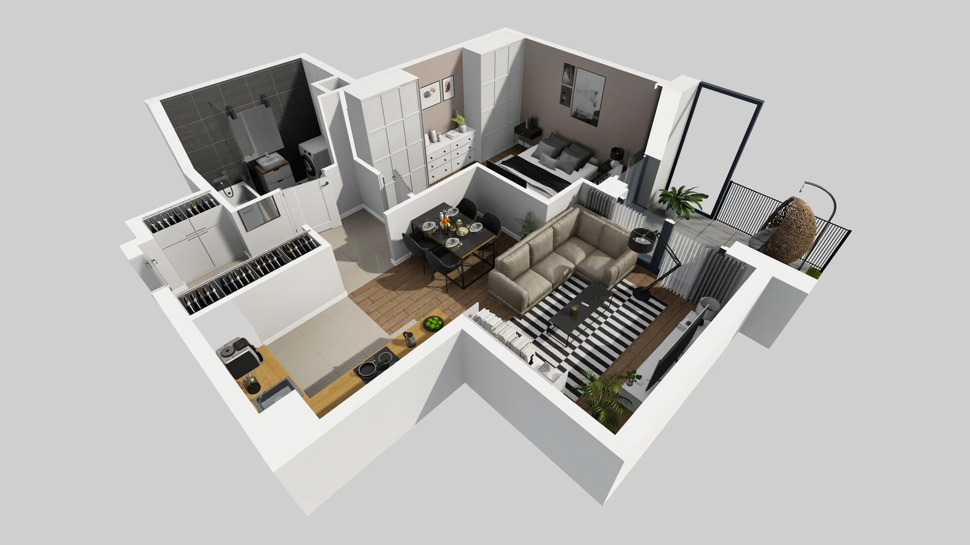 2 pokoje, mieszkanie 49,90 m², parter, oferta nr B/25, Osobowicka 114, Wrocław, Osobowice-Rędzin, Fabryczna, ul. Osobowicka 114
