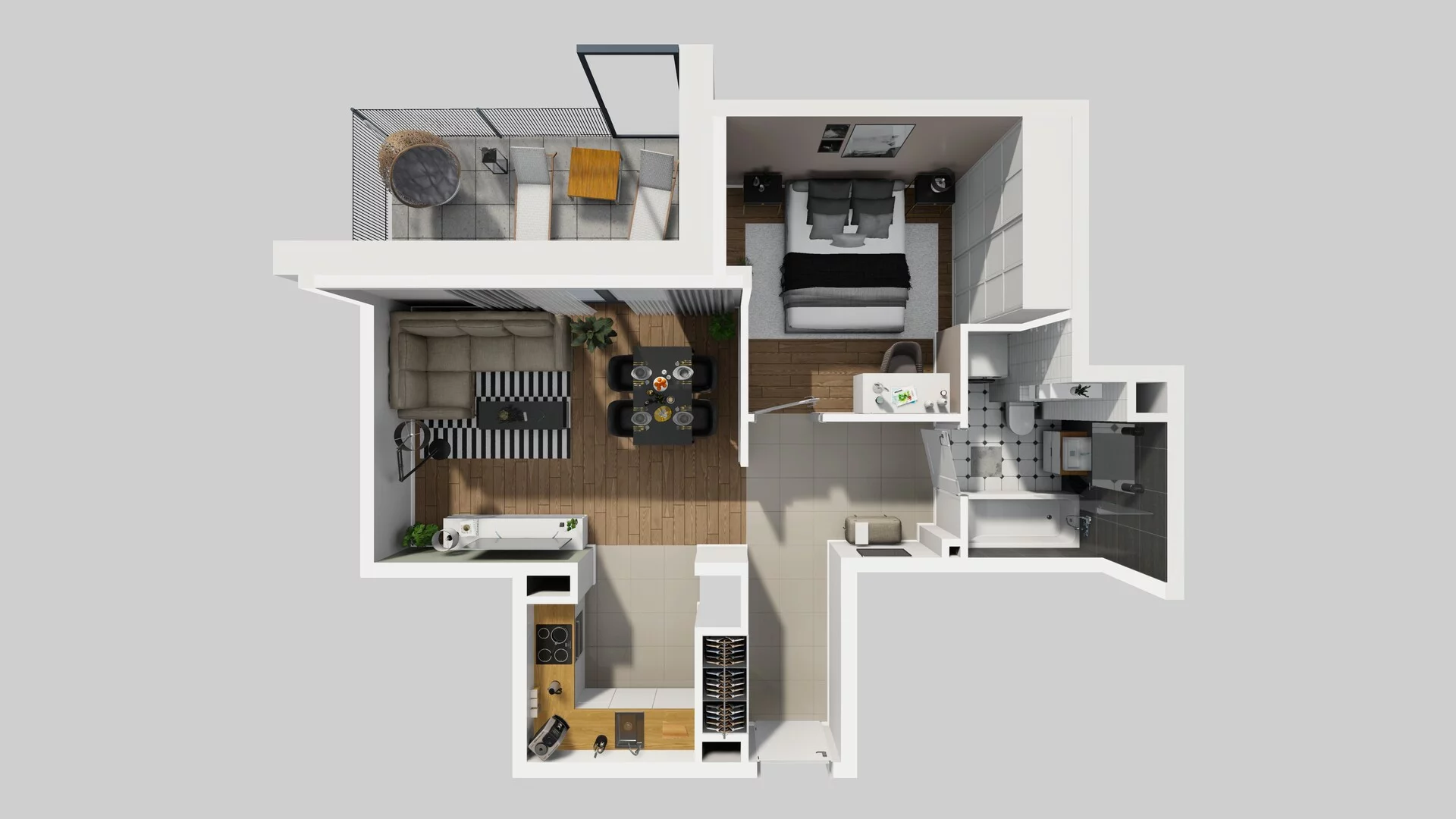 2 pokoje, mieszkanie 49,11 m², parter, oferta nr B/28, Osobowicka 114, Wrocław, Osobowice-Rędzin, Fabryczna, ul. Osobowicka 114