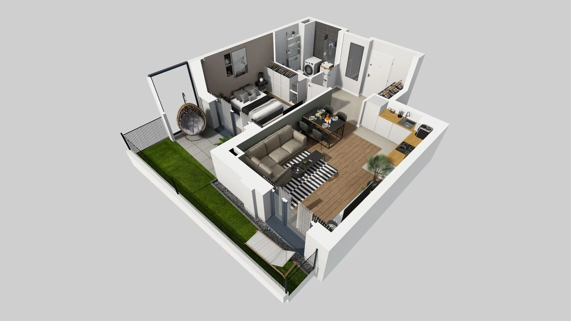 2 pokoje, mieszkanie 40,32 m², parter, oferta nr B/41, Osobowicka 114, Wrocław, Osobowice-Rędzin, Fabryczna, ul. Osobowicka 114