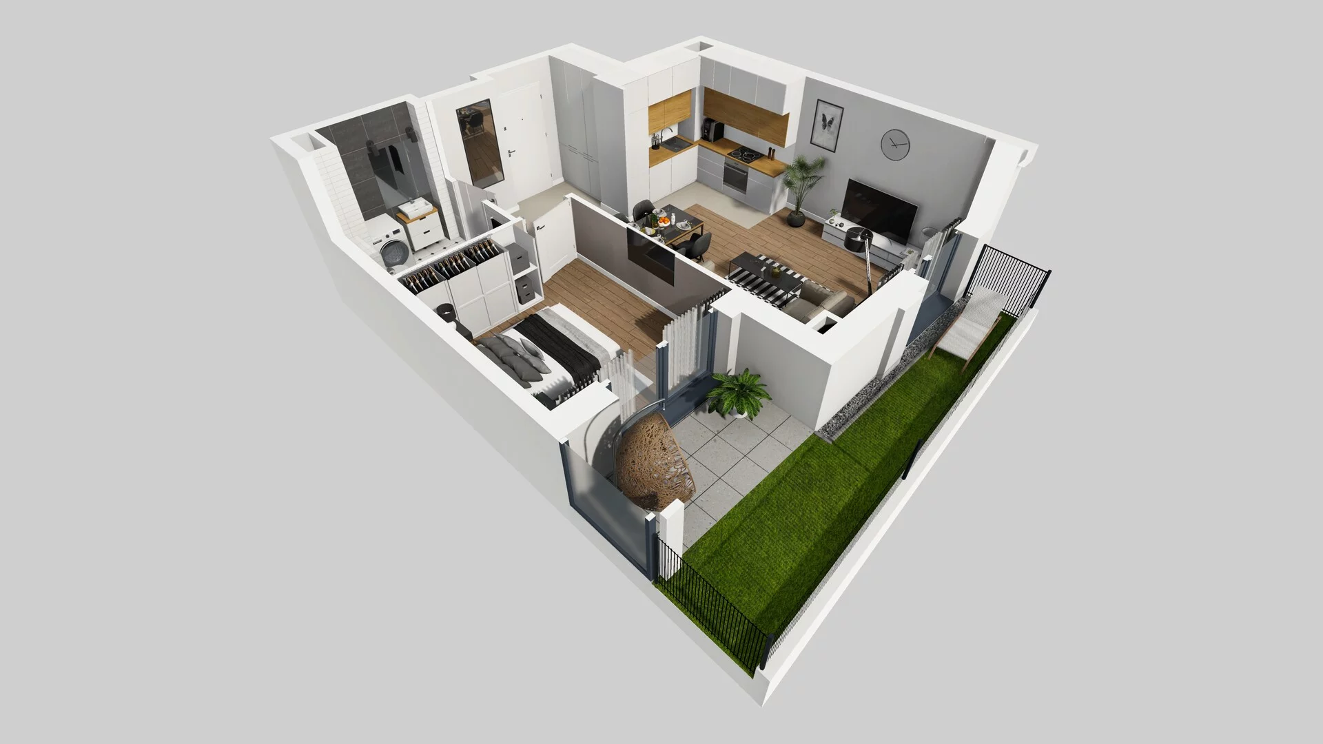 2 pokoje, mieszkanie 40,32 m², parter, oferta nr B/41, Osobowicka 114, Wrocław, Osobowice-Rędzin, Fabryczna, ul. Osobowicka 114