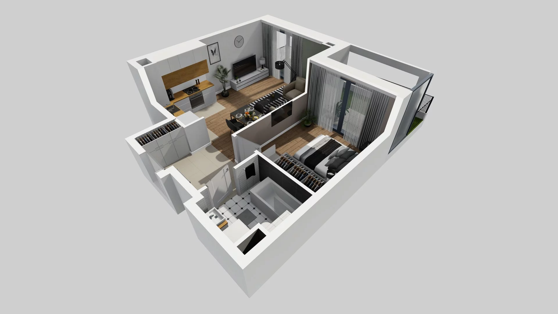 2 pokoje, mieszkanie 40,32 m², parter, oferta nr B/41, Osobowicka 114, Wrocław, Osobowice-Rędzin, Fabryczna, ul. Osobowicka 114