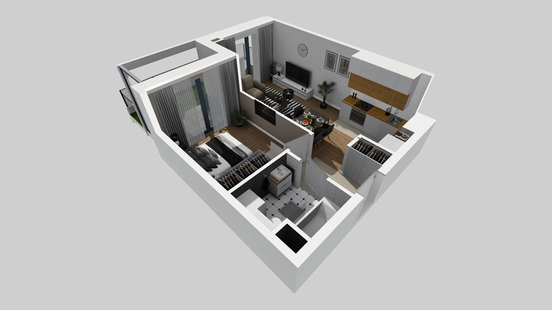 2 pokoje, mieszkanie 37,82 m², parter, oferta nr B/42, Osobowicka 114, Wrocław, Osobowice-Rędzin, Fabryczna, ul. Osobowicka 114