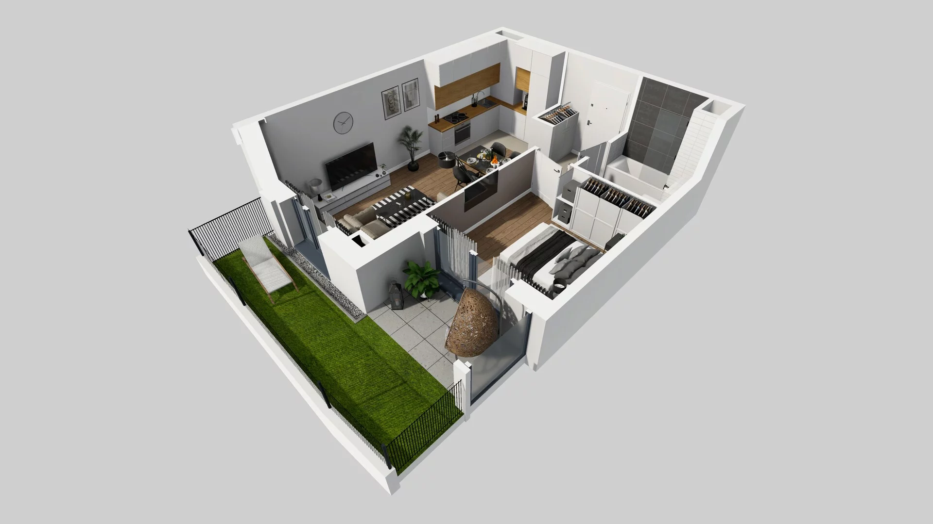 2 pokoje, mieszkanie 37,82 m², parter, oferta nr B/42, Osobowicka 114, Wrocław, Osobowice-Rędzin, Fabryczna, ul. Osobowicka 114