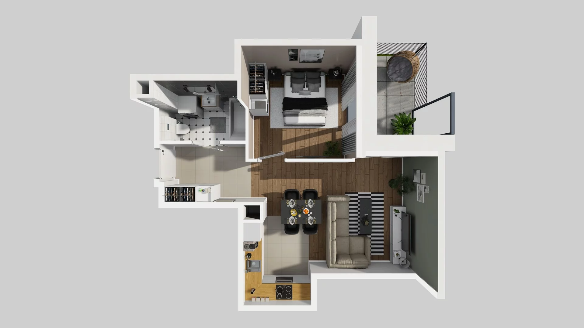 2 pokoje, mieszkanie 41,90 m², parter, oferta nr B/45, Osobowicka 114, Wrocław, Osobowice-Rędzin, Fabryczna, ul. Osobowicka 114