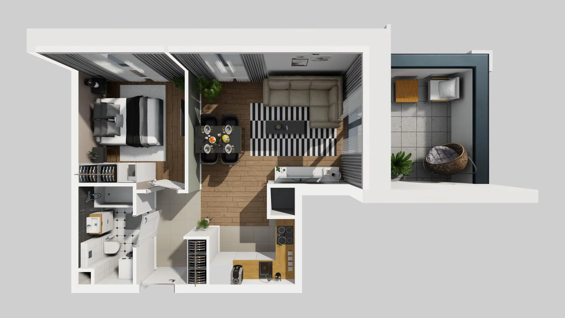 2 pokoje, mieszkanie 41,85 m², piętro 1, oferta nr B/9, Osobowicka 114, Wrocław, Osobowice-Rędzin, Fabryczna, ul. Osobowicka 114