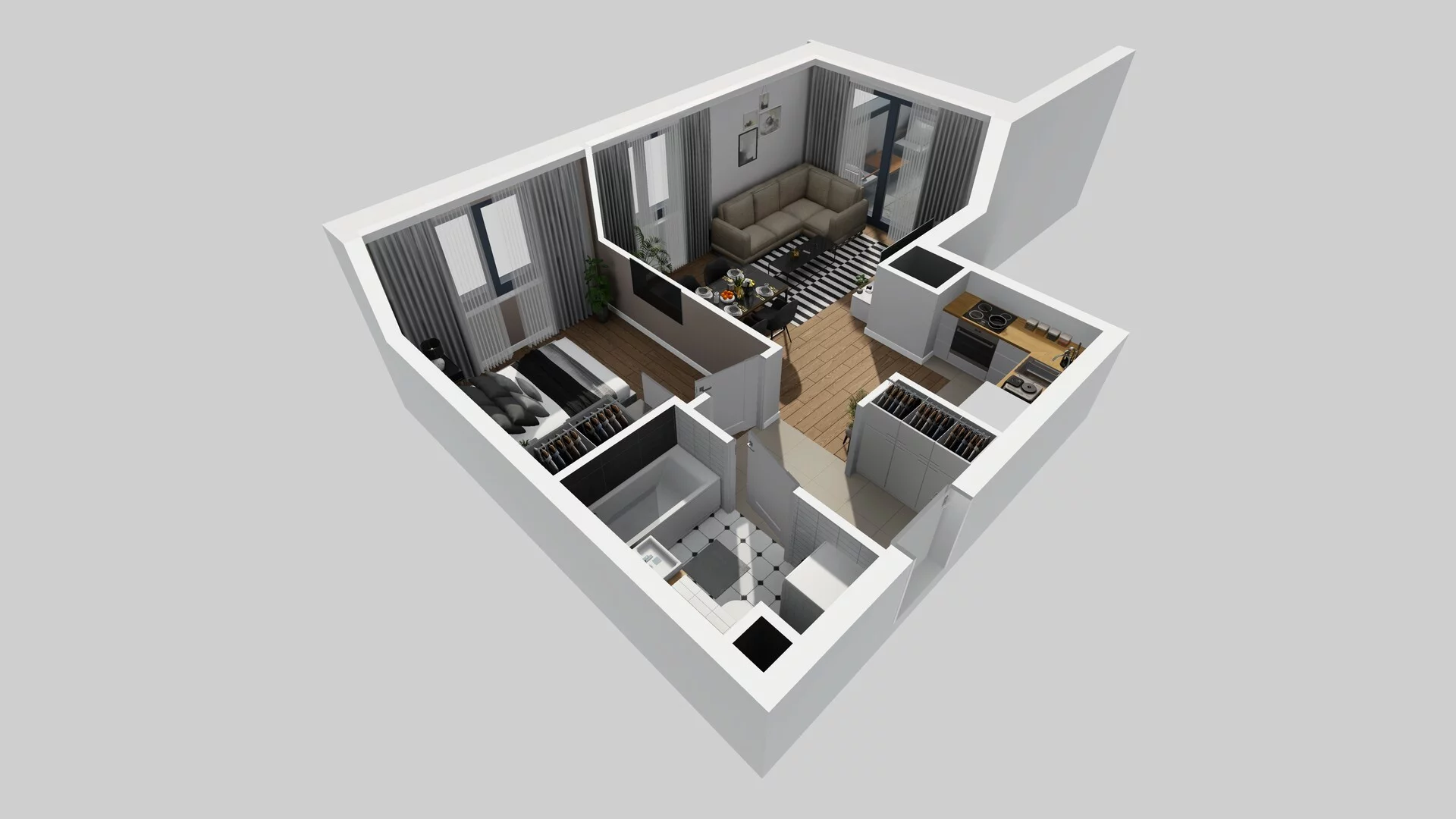 2 pokoje, mieszkanie 41,85 m², piętro 1, oferta nr B/9, Osobowicka 114, Wrocław, Osobowice-Rędzin, Fabryczna, ul. Osobowicka 114
