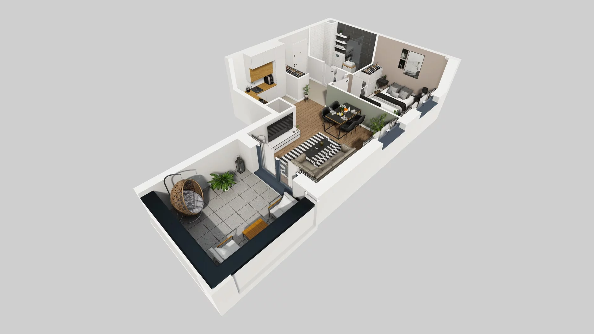 2 pokoje, mieszkanie 41,85 m², piętro 1, oferta nr B/9, Osobowicka 114, Wrocław, Osobowice-Rędzin, Fabryczna, ul. Osobowicka 114