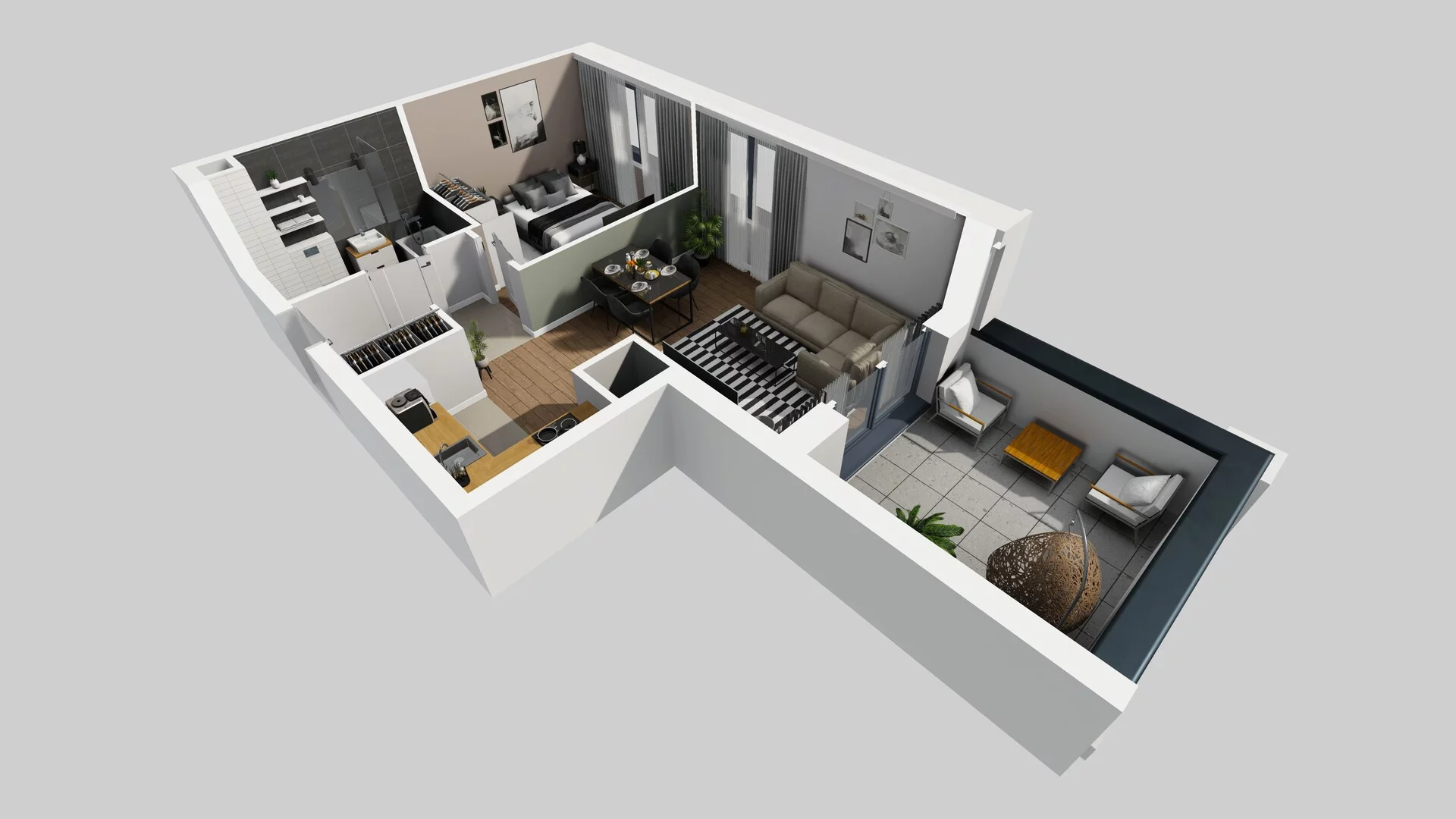 2 pokoje, mieszkanie 41,85 m², piętro 1, oferta nr B/9, Osobowicka 114, Wrocław, Osobowice-Rędzin, Fabryczna, ul. Osobowicka 114