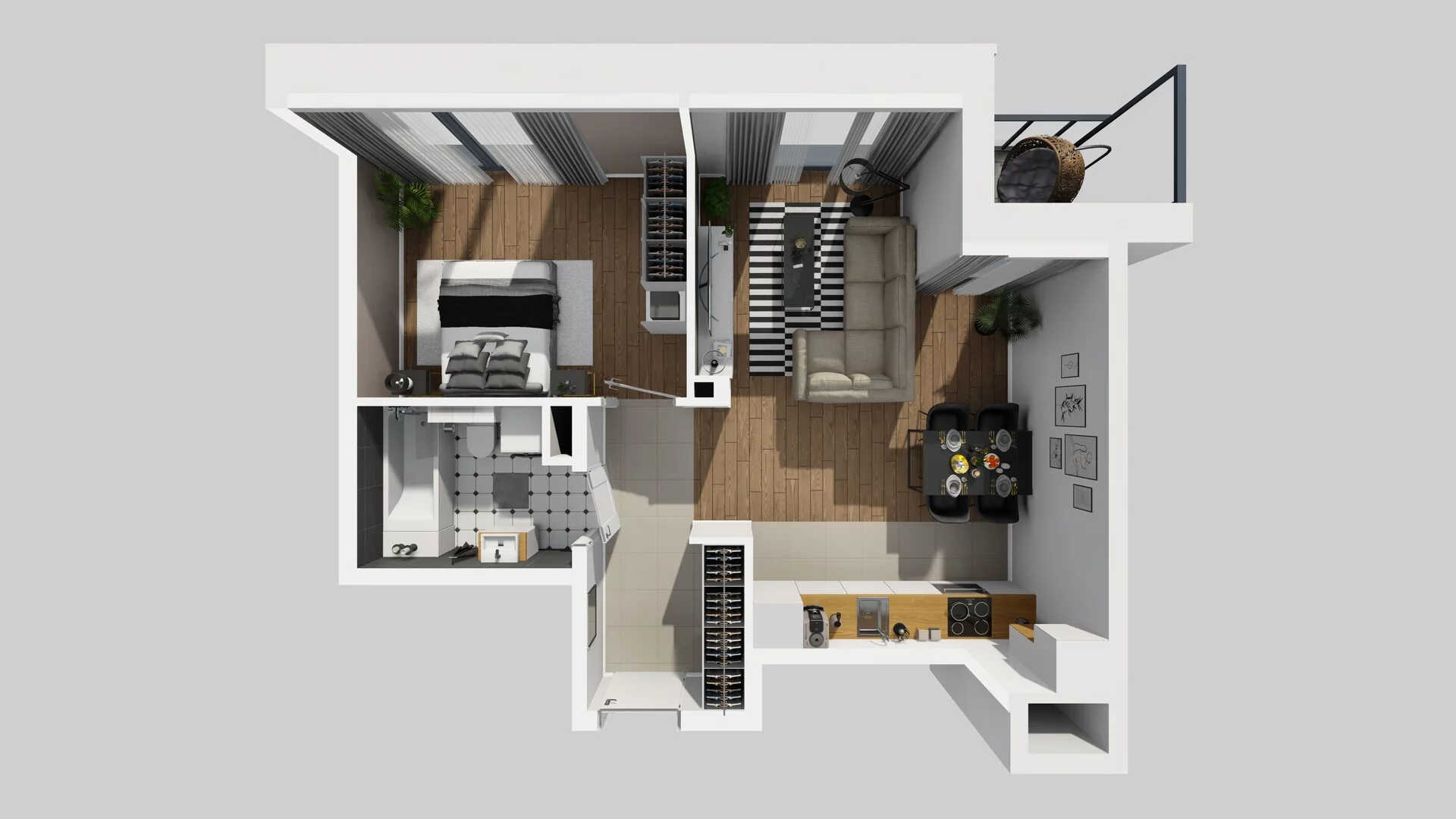2 pokoje, mieszkanie 43,40 m², piętro 1, oferta nr B/10, Osobowicka 114, Wrocław, Osobowice-Rędzin, Fabryczna, ul. Osobowicka 114