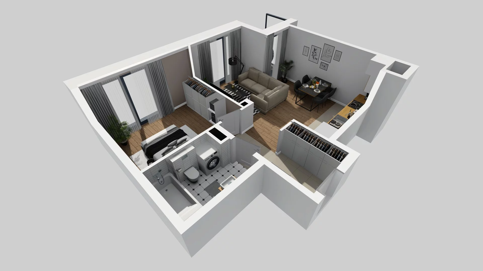 2 pokoje, mieszkanie 43,40 m², piętro 1, oferta nr B/10, Osobowicka 114, Wrocław, Osobowice-Rędzin, Fabryczna, ul. Osobowicka 114