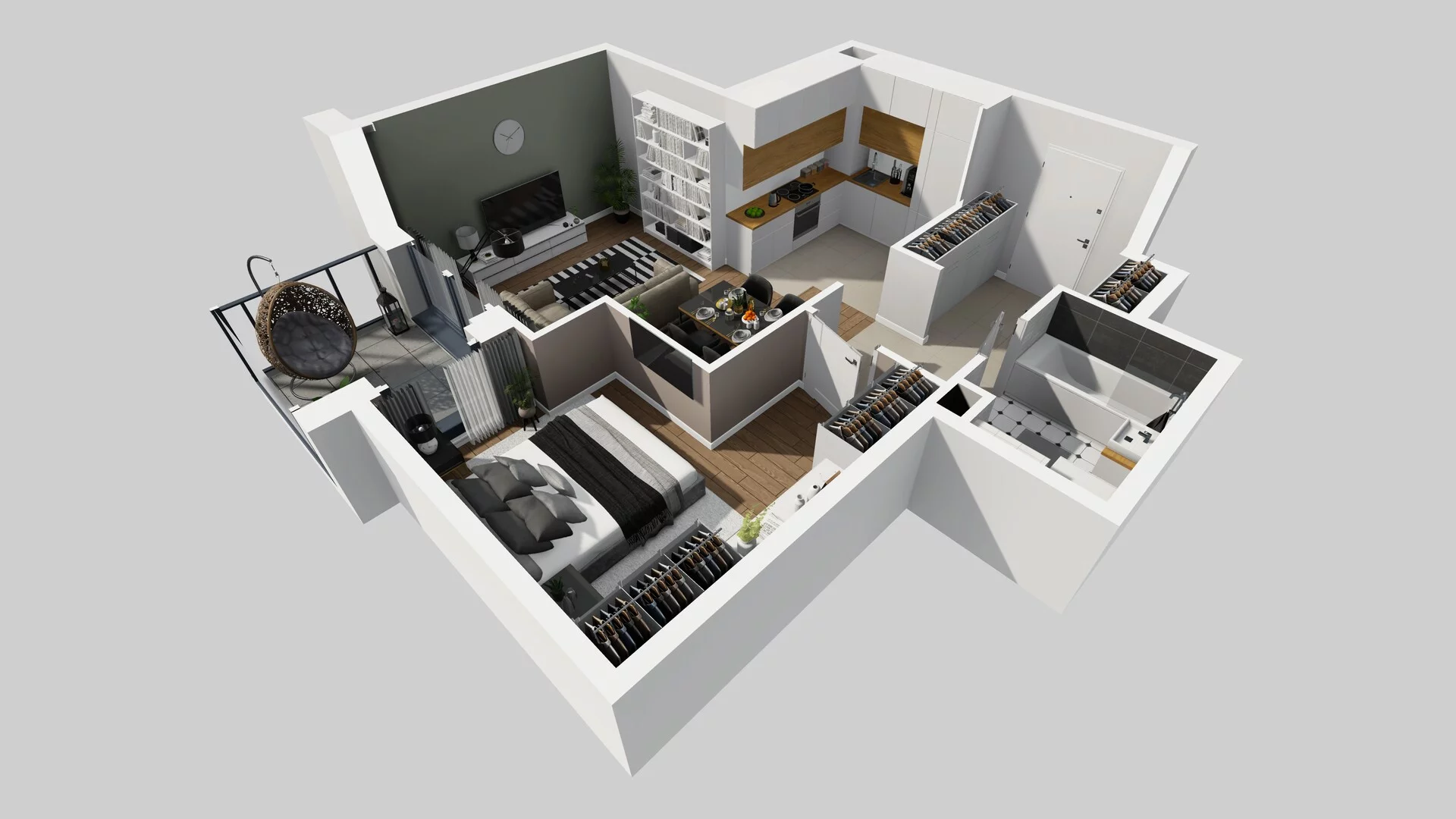 2 pokoje, mieszkanie 49,99 m², piętro 1, oferta nr B/31, Osobowicka 114, Wrocław, Osobowice-Rędzin, Fabryczna, ul. Osobowicka 114
