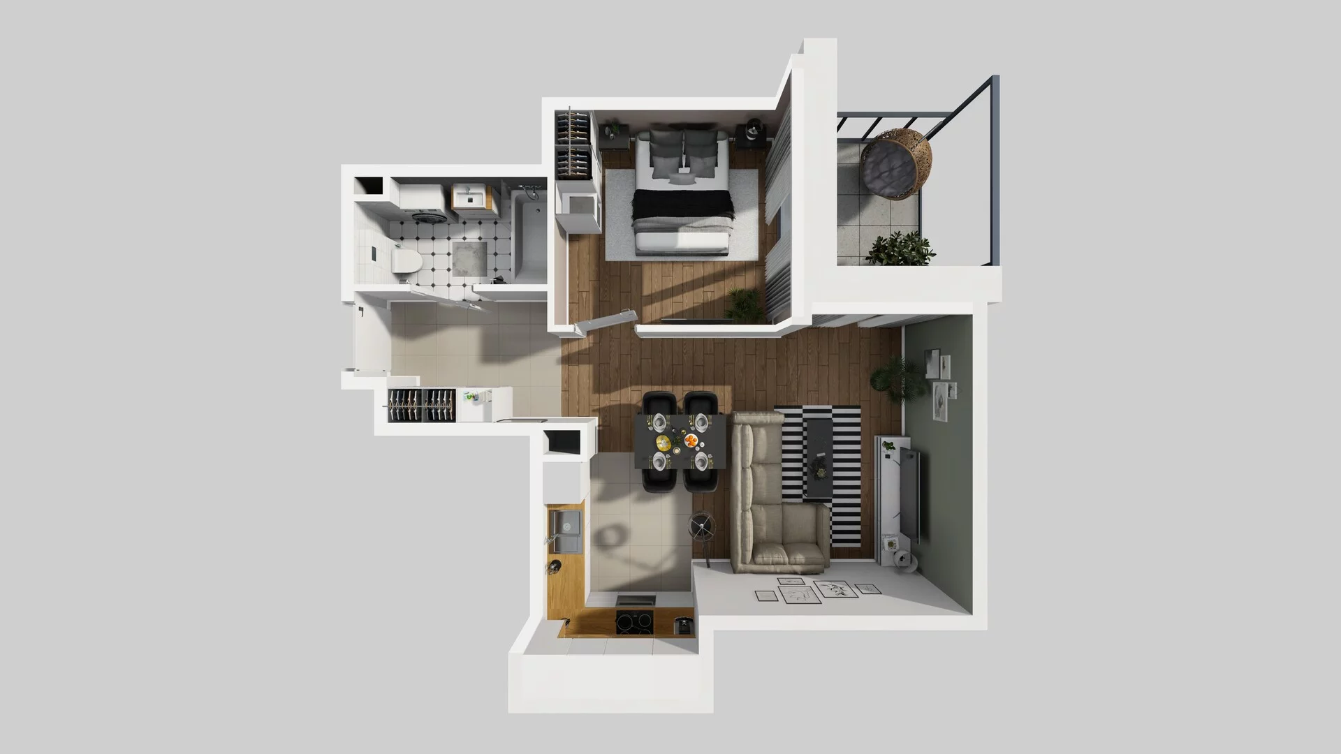 2 pokoje, mieszkanie 41,74 m², piętro 1, oferta nr B/51, Osobowicka 114, Wrocław, Osobowice-Rędzin, Fabryczna, ul. Osobowicka 114