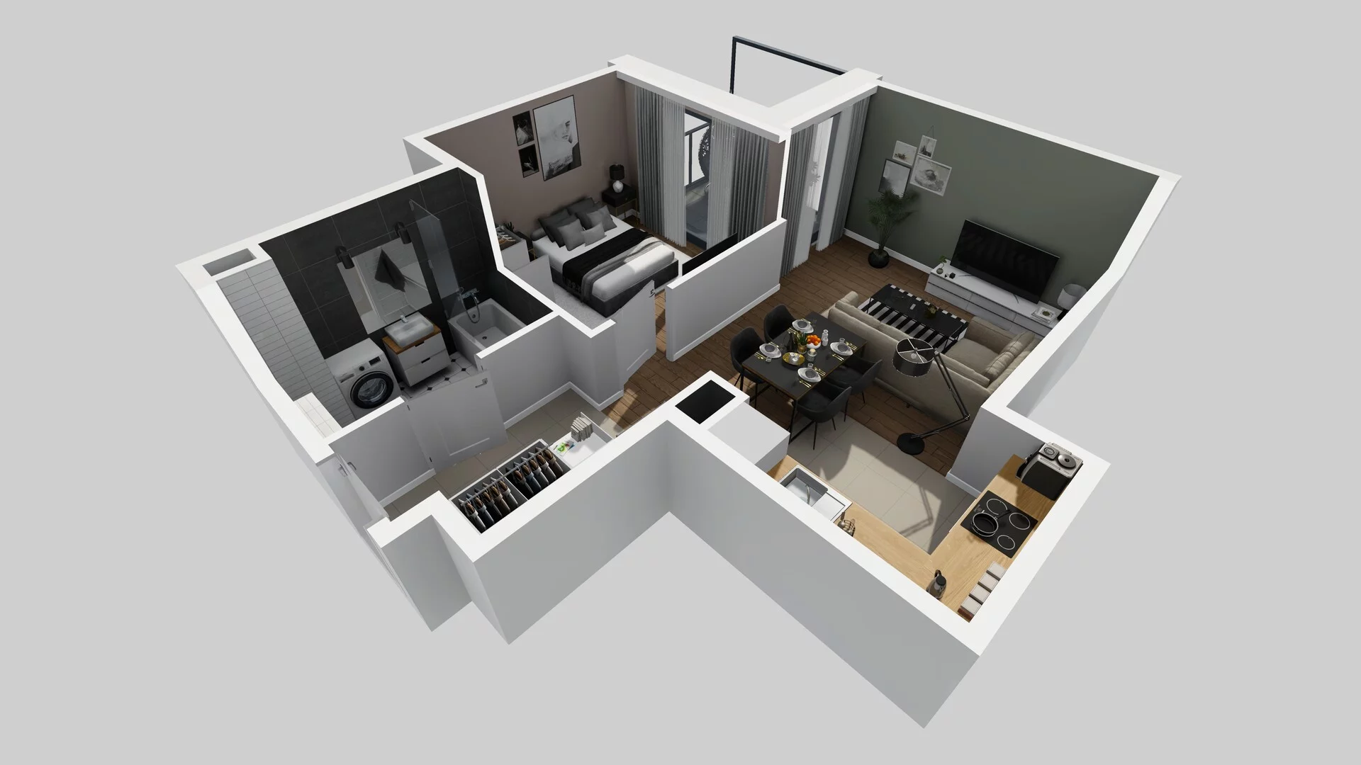 2 pokoje, mieszkanie 41,74 m², piętro 1, oferta nr B/51, Osobowicka 114, Wrocław, Osobowice-Rędzin, Fabryczna, ul. Osobowicka 114