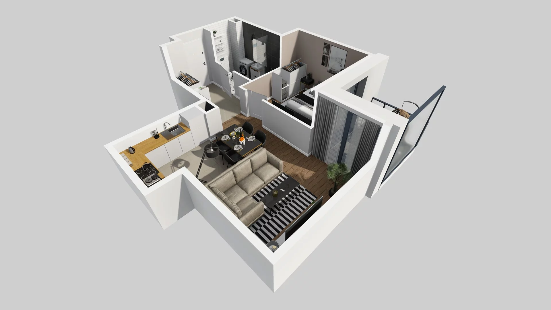 2 pokoje, mieszkanie 41,74 m², piętro 1, oferta nr B/51, Osobowicka 114, Wrocław, Osobowice-Rędzin, Fabryczna, ul. Osobowicka 114