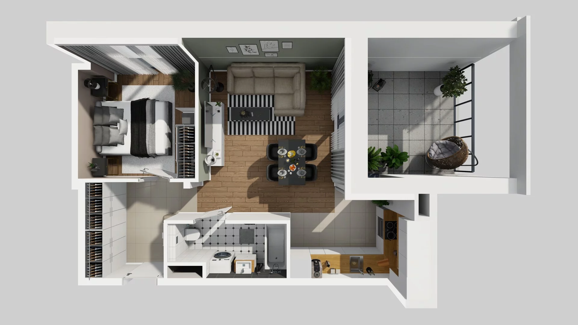 2 pokoje, mieszkanie 48,44 m², piętro 2, oferta nr B/15, Osobowicka 114, Wrocław, Osobowice-Rędzin, Fabryczna, ul. Osobowicka 114