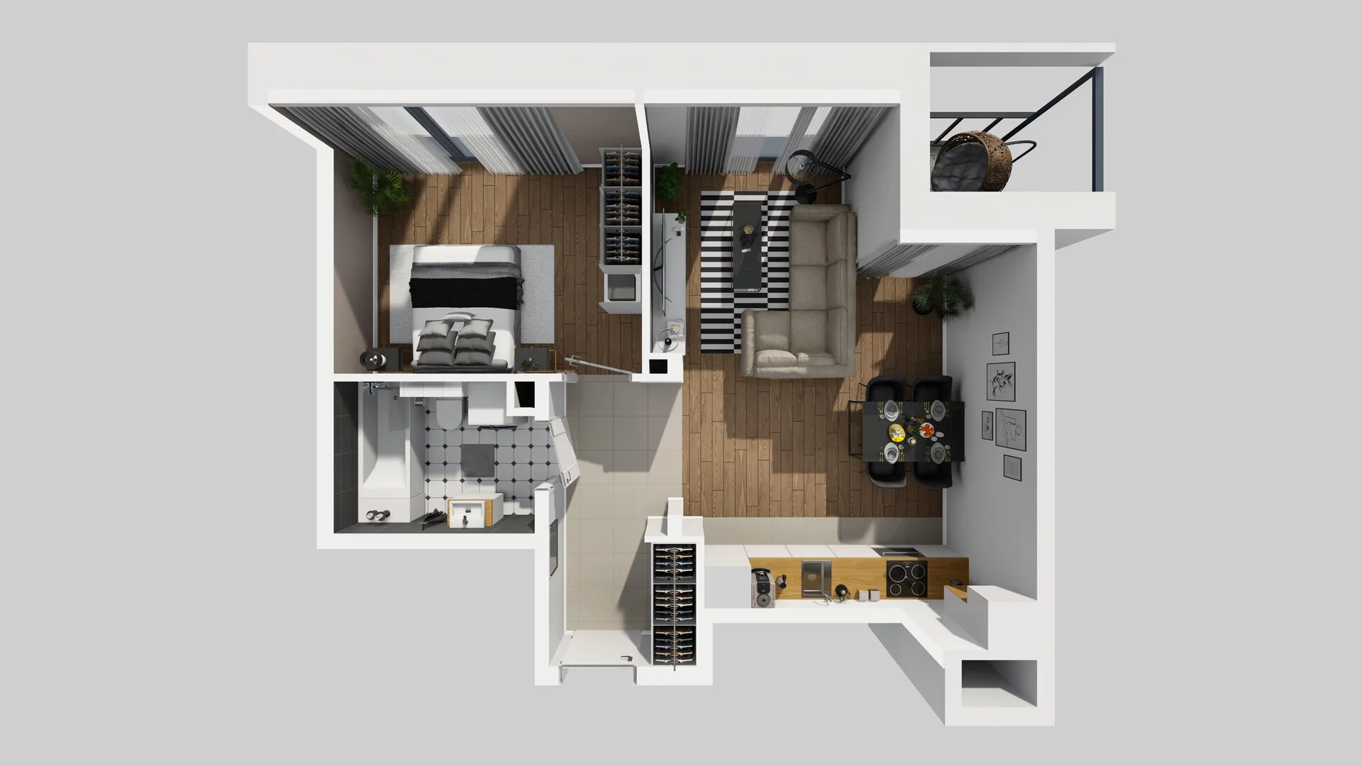 2 pokoje, mieszkanie 44,24 m², piętro 2, oferta nr B/16, Osobowicka 114, Wrocław, Osobowice-Rędzin, Fabryczna, ul. Osobowicka 114