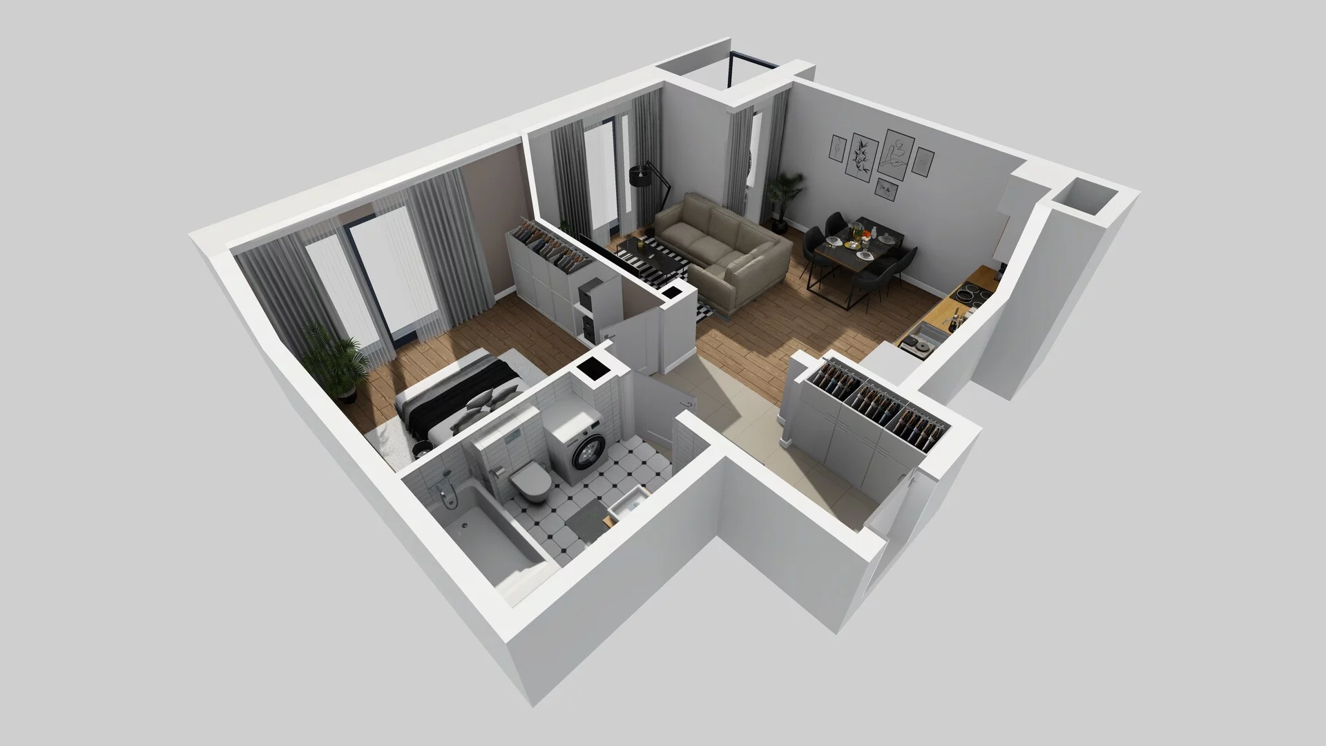 2 pokoje, mieszkanie 44,24 m², piętro 2, oferta nr B/16, Osobowicka 114, Wrocław, Osobowice-Rędzin, Fabryczna, ul. Osobowicka 114