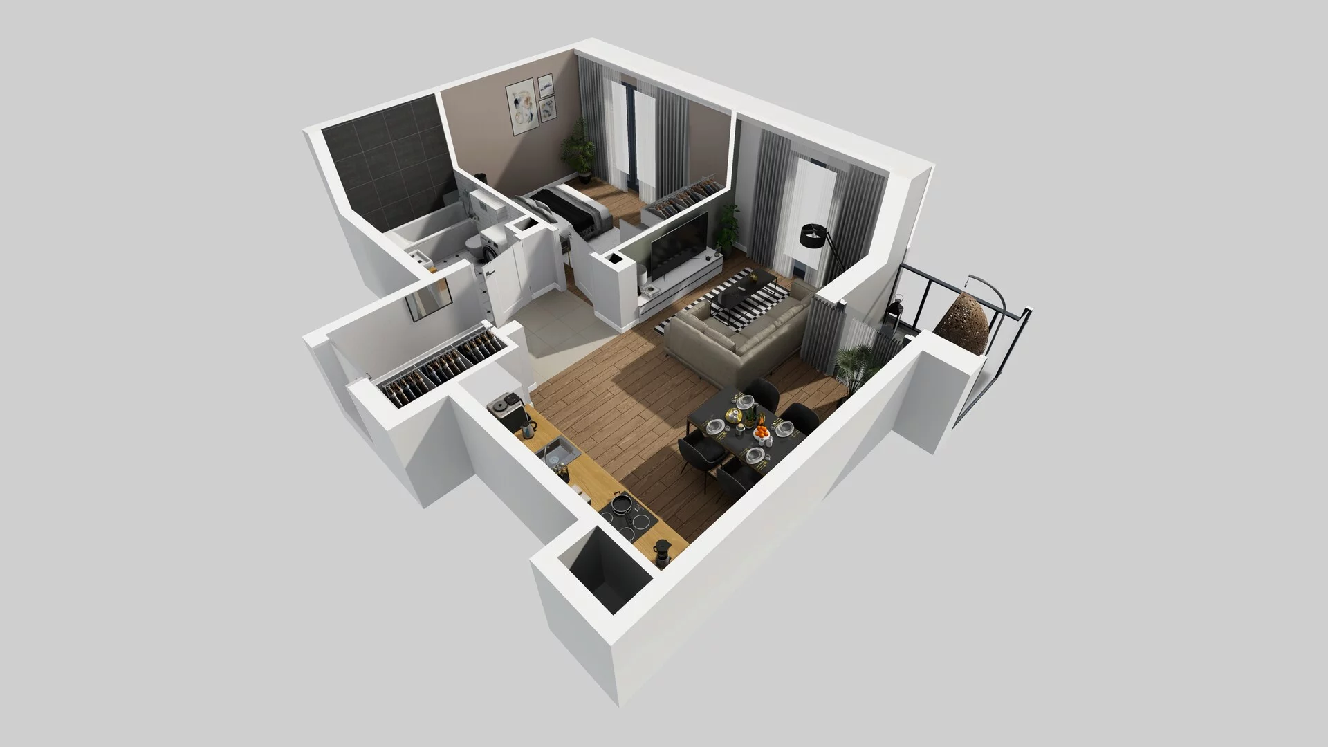 2 pokoje, mieszkanie 44,24 m², piętro 2, oferta nr B/16, Osobowicka 114, Wrocław, Osobowice-Rędzin, Fabryczna, ul. Osobowicka 114