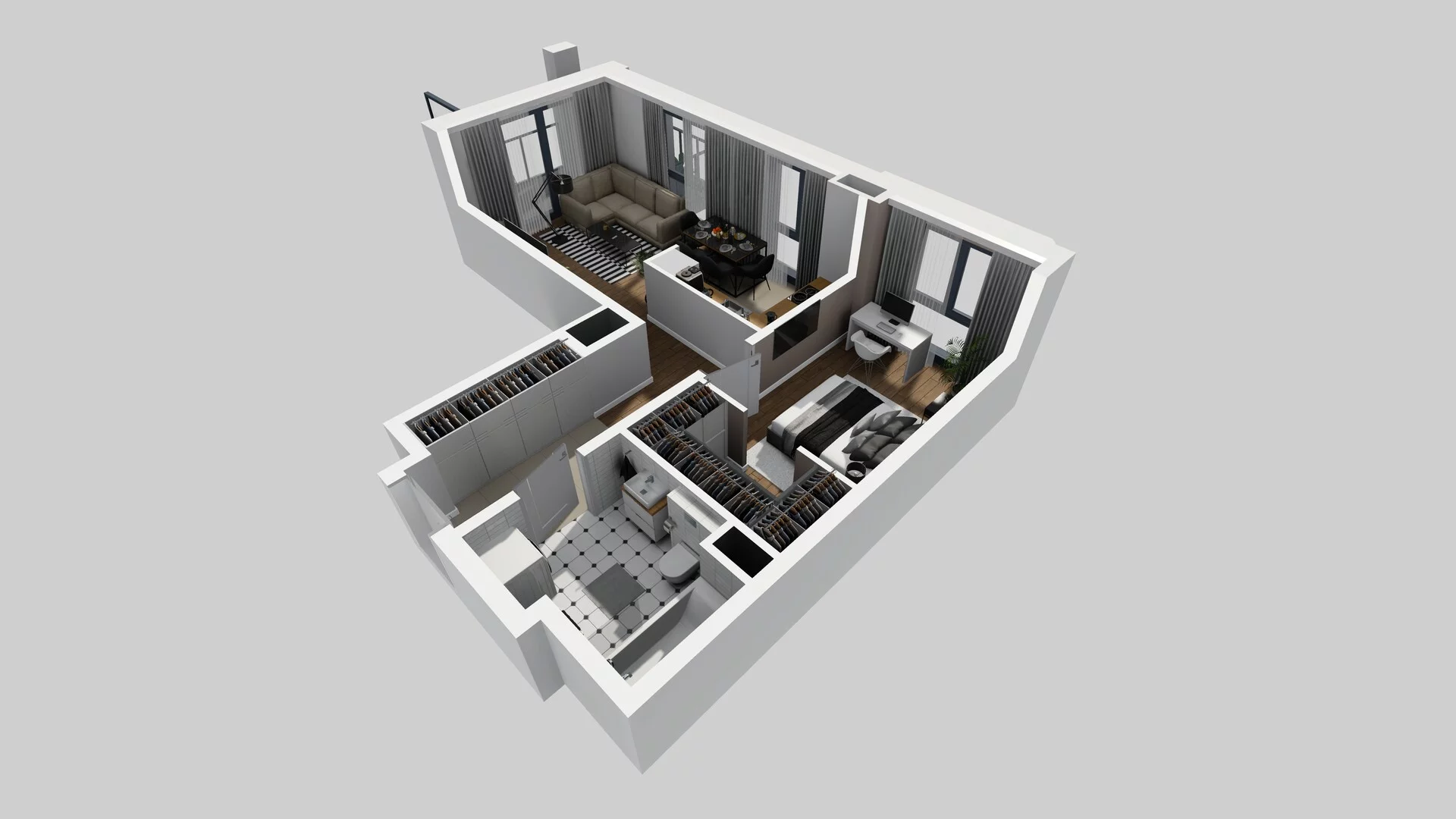 2 pokoje, mieszkanie 48,81 m², piętro 2, oferta nr B/17, Osobowicka 114, Wrocław, Osobowice-Rędzin, Fabryczna, ul. Osobowicka 114