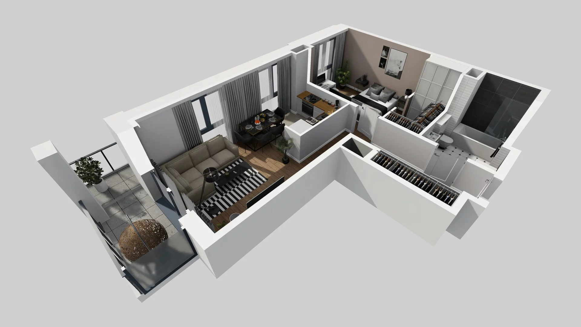 2 pokoje, mieszkanie 48,81 m², piętro 2, oferta nr B/17, Osobowicka 114, Wrocław, Osobowice-Rędzin, Fabryczna, ul. Osobowicka 114