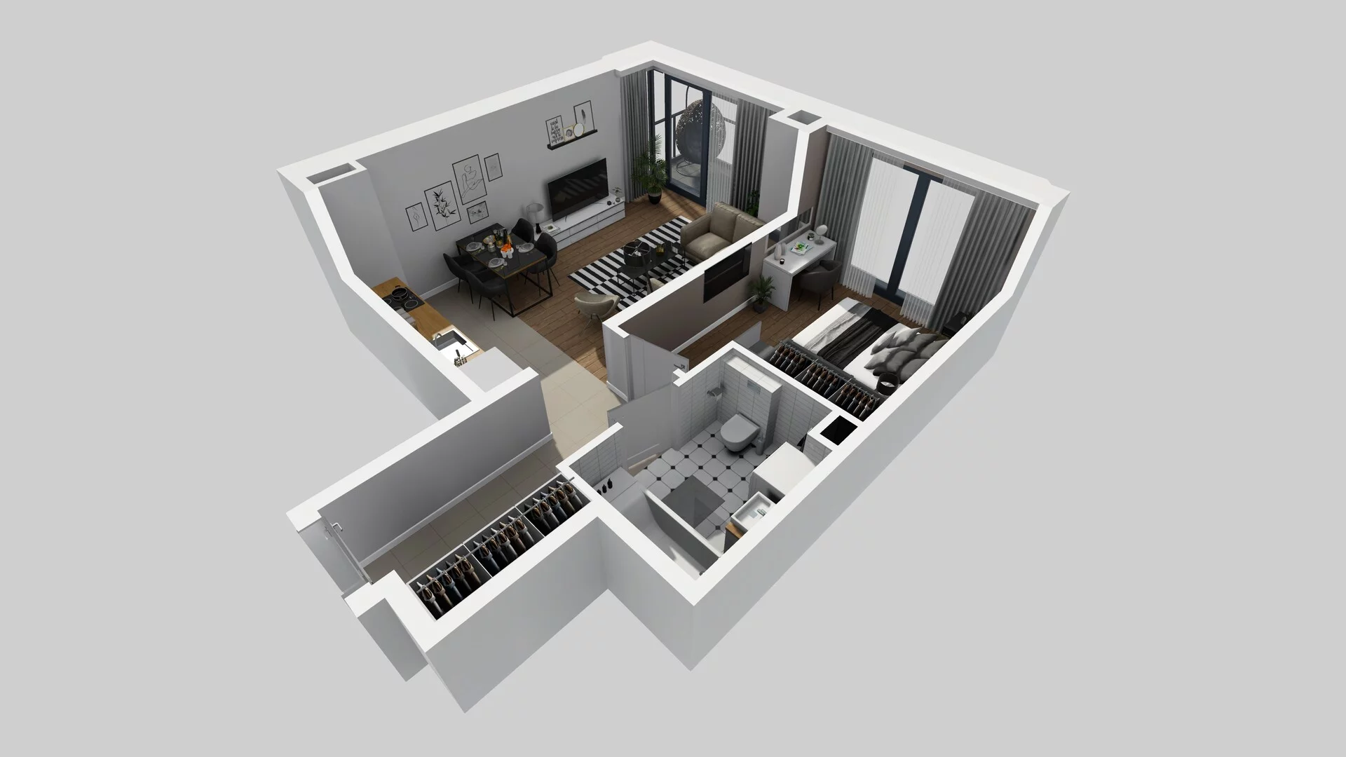 2 pokoje, mieszkanie 49,29 m², piętro 2, oferta nr B/18, Osobowicka 114, Wrocław, Osobowice-Rędzin, Fabryczna, ul. Osobowicka 114