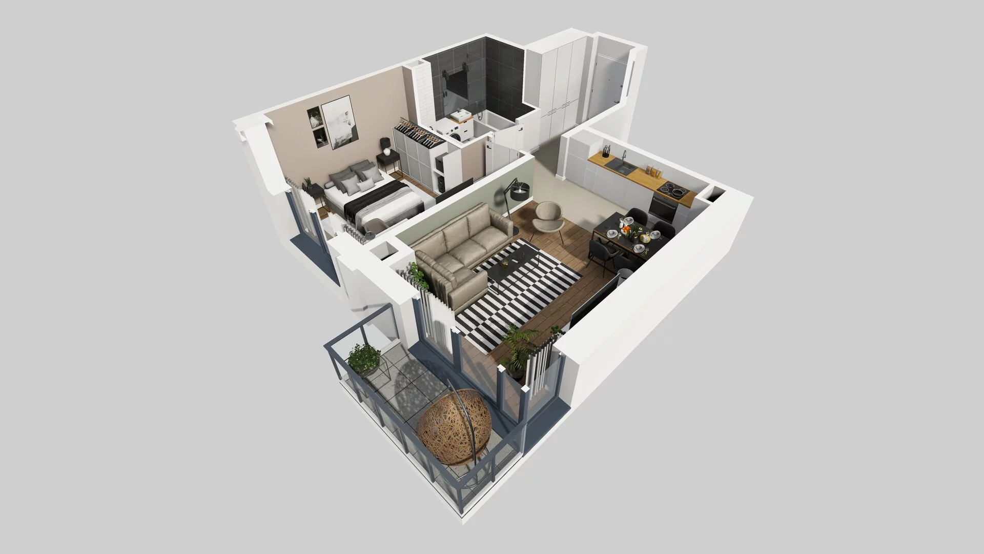 2 pokoje, mieszkanie 49,29 m², piętro 2, oferta nr B/18, Osobowicka 114, Wrocław, Osobowice-Rędzin, Fabryczna, ul. Osobowicka 114