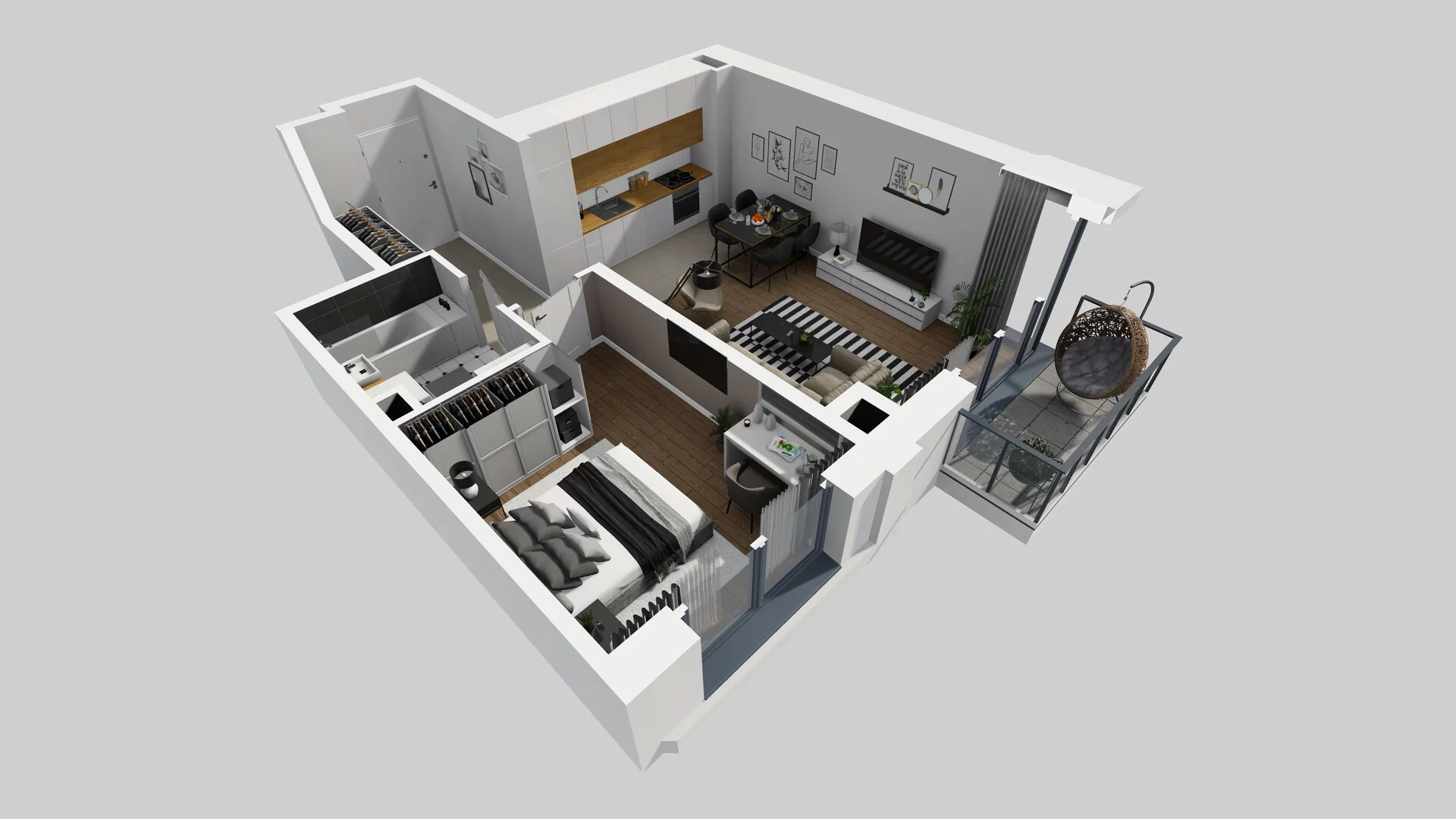 2 pokoje, mieszkanie 49,29 m², piętro 2, oferta nr B/18, Osobowicka 114, Wrocław, Osobowice-Rędzin, Fabryczna, ul. Osobowicka 114