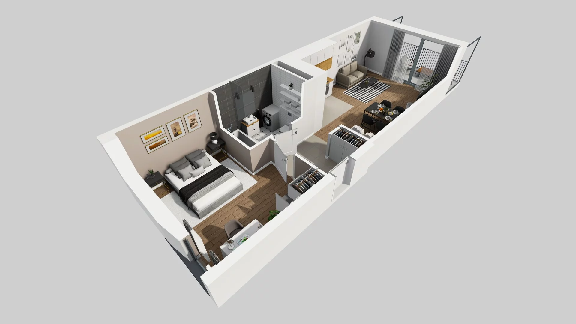 2 pokoje, mieszkanie 51,49 m², piętro 1, oferta nr A/1, Osiedle Górka Narodowa etap 5, Kraków, Prądnik Biały, Górka Narodowa, ul. Papierni Prądnickich
