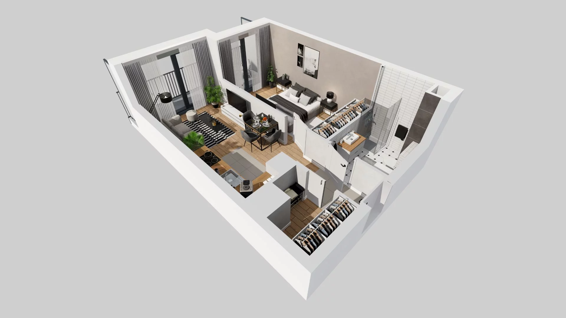 2 pokoje, mieszkanie 39,62 m², piętro 1, oferta nr E/54, 29. Aleja, Kraków, Stare Miasto, Warszawskie, ul. Prandoty 10c / al. 29 Listopada