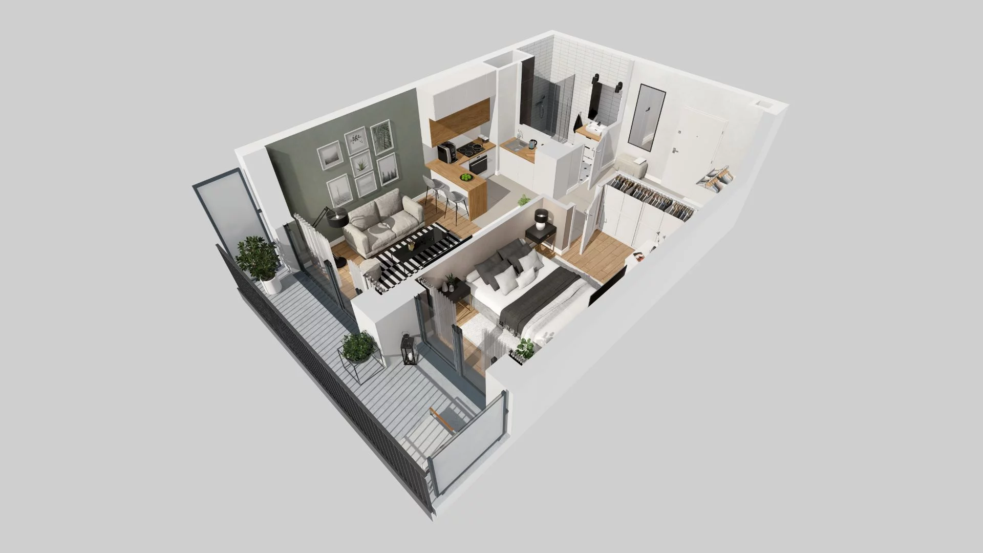2 pokoje, mieszkanie 39,81 m², piętro 2, oferta nr E/59, 29. Aleja, Kraków, Stare Miasto, Warszawskie, ul. Prandoty 10c / al. 29 Listopada