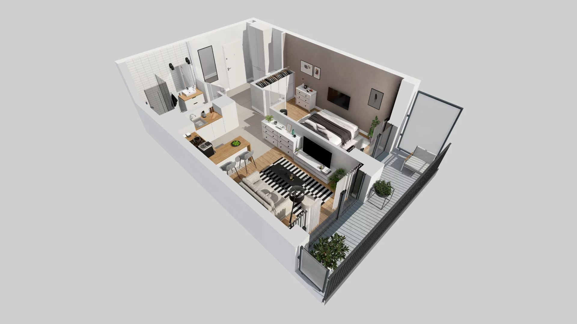 2 pokoje, mieszkanie 39,81 m², piętro 2, oferta nr E/59, 29. Aleja, Kraków, Stare Miasto, Warszawskie, ul. Prandoty 10c / al. 29 Listopada