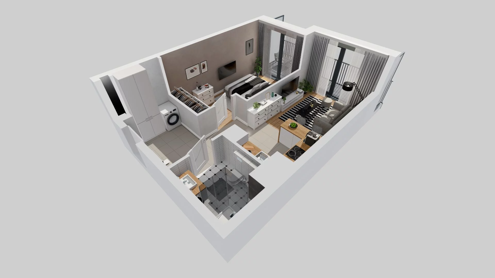 2 pokoje, mieszkanie 39,81 m², piętro 2, oferta nr E/59, 29. Aleja, Kraków, Stare Miasto, Warszawskie, ul. Prandoty 10c / al. 29 Listopada