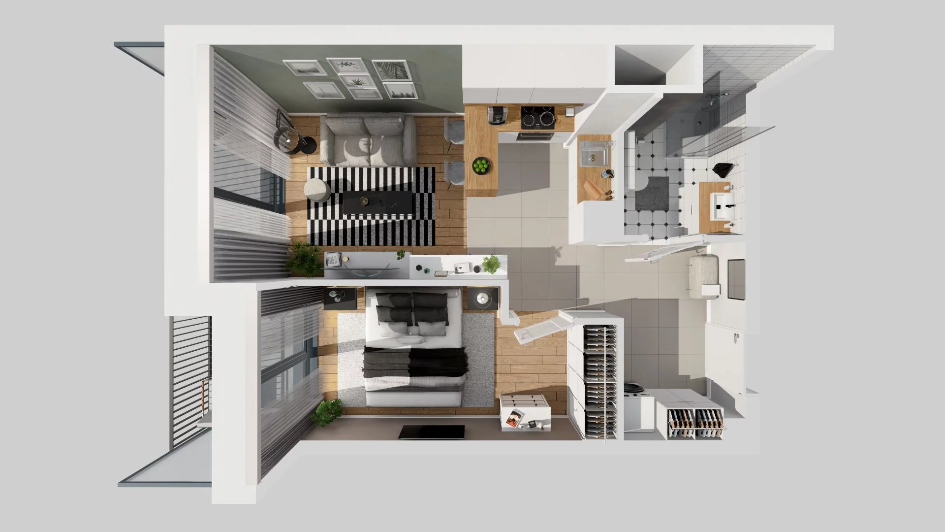 2 pokoje, mieszkanie 39,81 m², piętro 3, oferta nr E/63, 29. Aleja, Kraków, Stare Miasto, Warszawskie, ul. Prandoty 10c / al. 29 Listopada