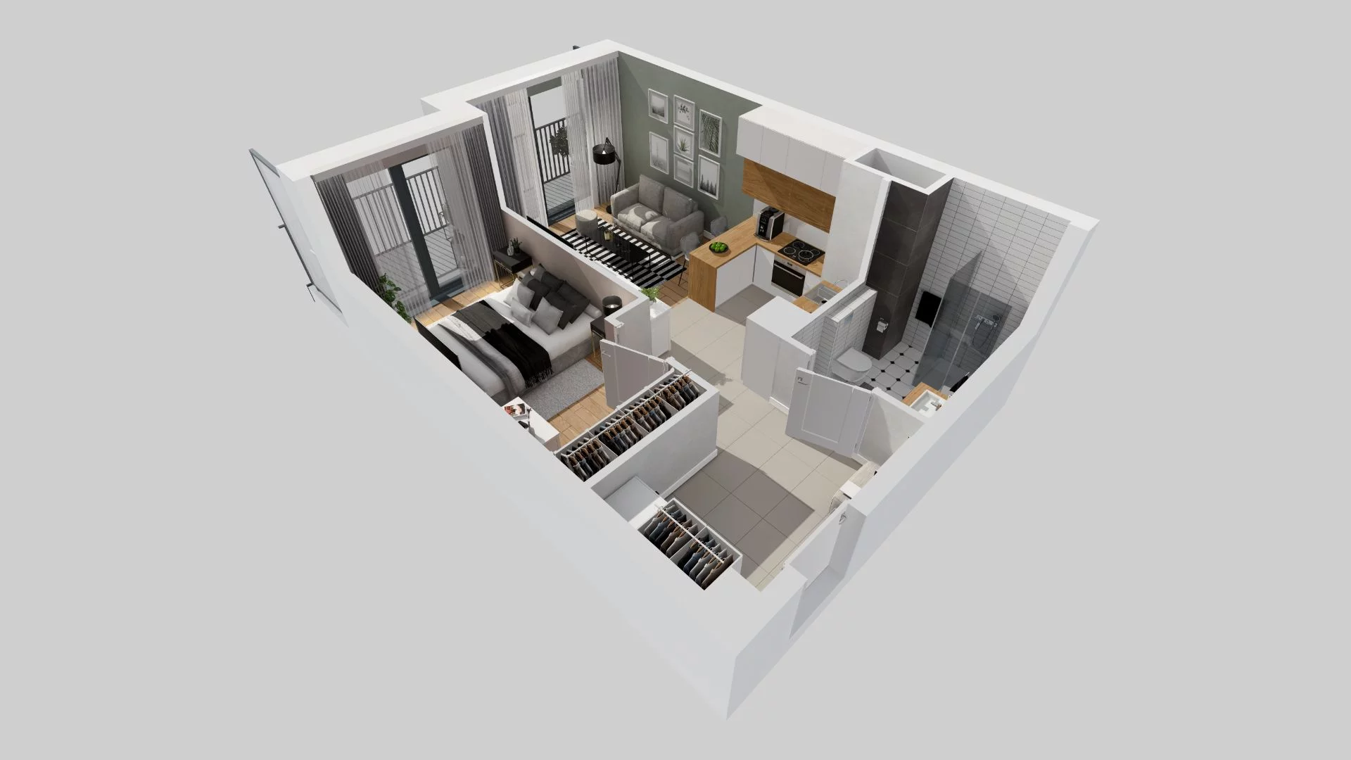 2 pokoje, mieszkanie 39,81 m², piętro 3, oferta nr E/63, 29. Aleja, Kraków, Stare Miasto, Warszawskie, ul. Prandoty 10c / al. 29 Listopada