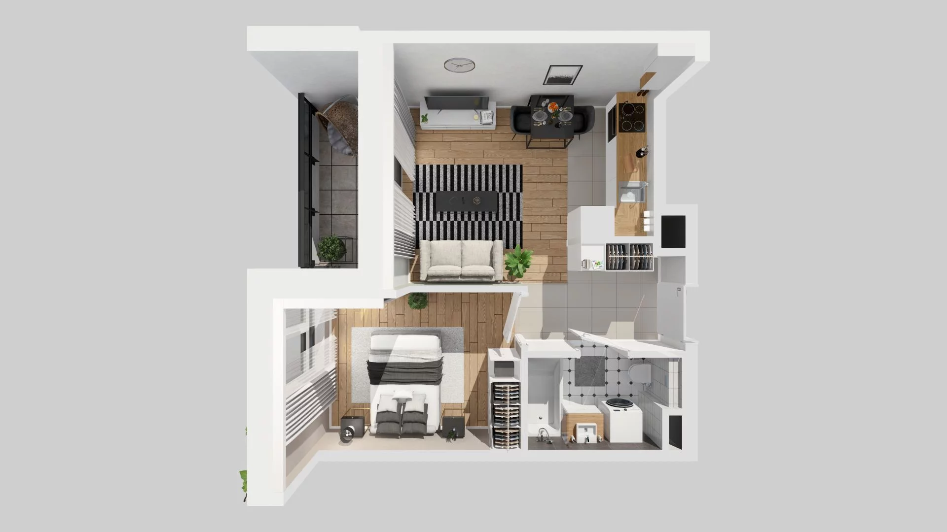 Mieszkanie 34,67 m², piętro 2, oferta nr C/17, Osiedle Urbino 1.3, Warszawa, Włochy, Raków, ul. Równoległa 16