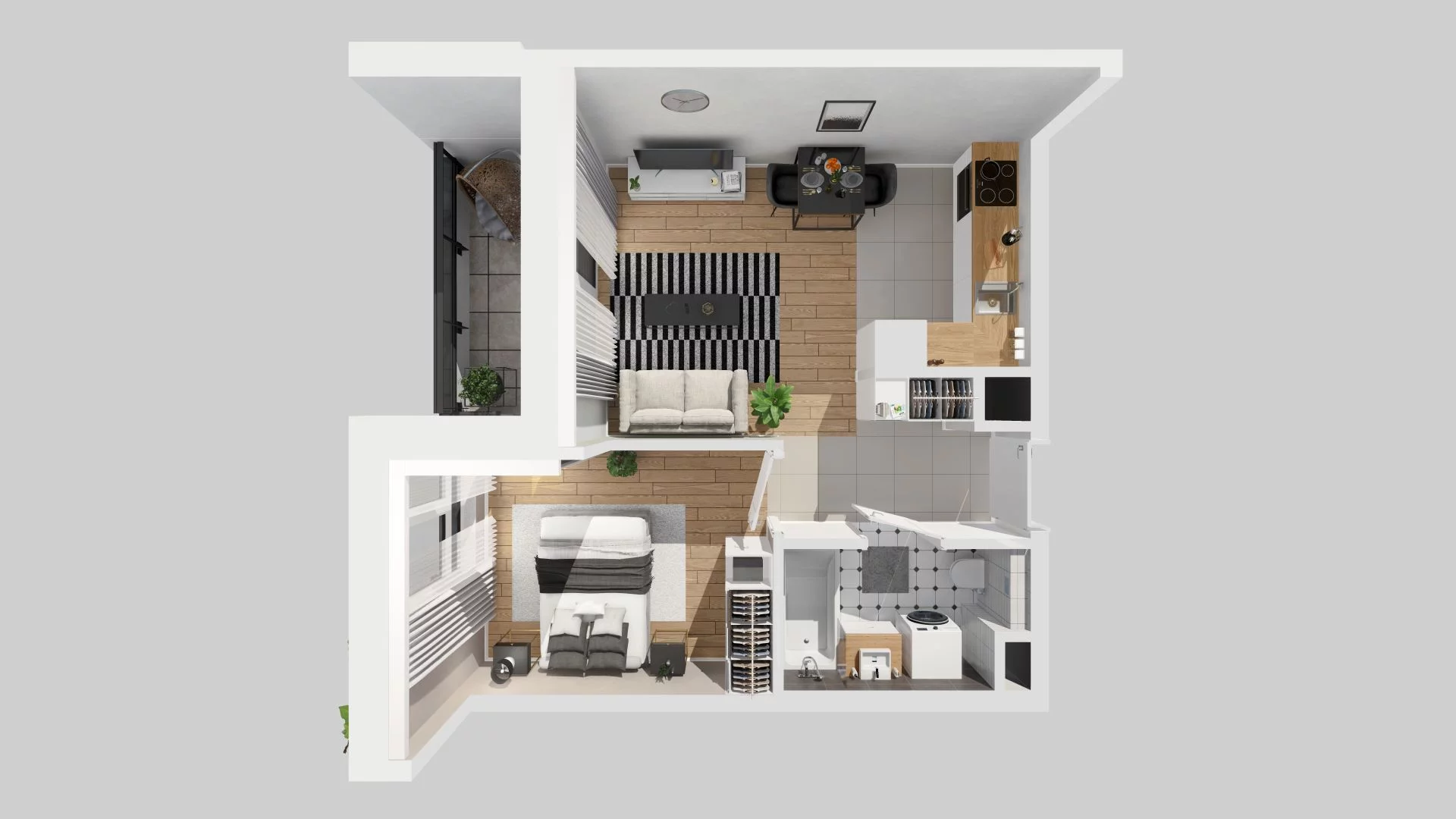 Mieszkanie 35,79 m², piętro 2, oferta nr C/18, Osiedle Urbino 1.3, Warszawa, Włochy, Raków, ul. Równoległa 16