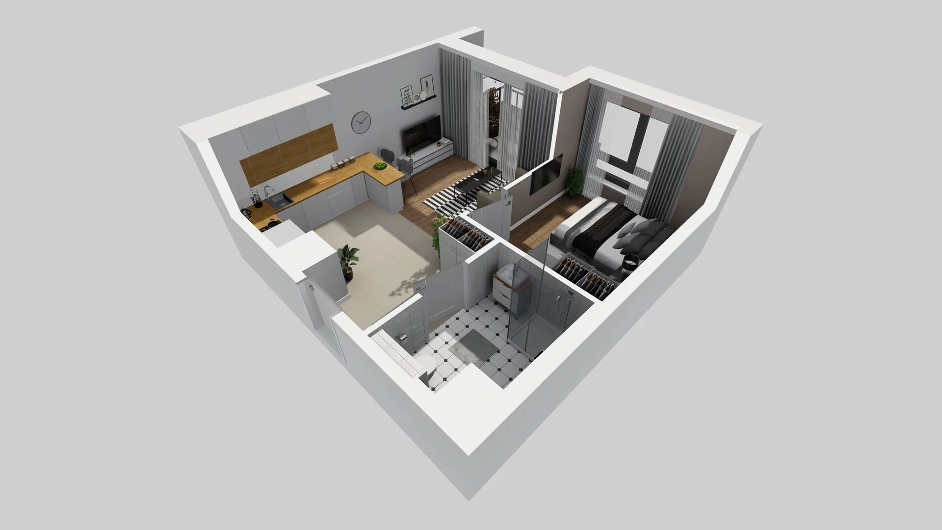 2 pokoje, mieszkanie 37,44 m², piętro 1, oferta nr D/9, Osiedle Urbino 1.4, Warszawa, Włochy, Raków, ul. Równoległa