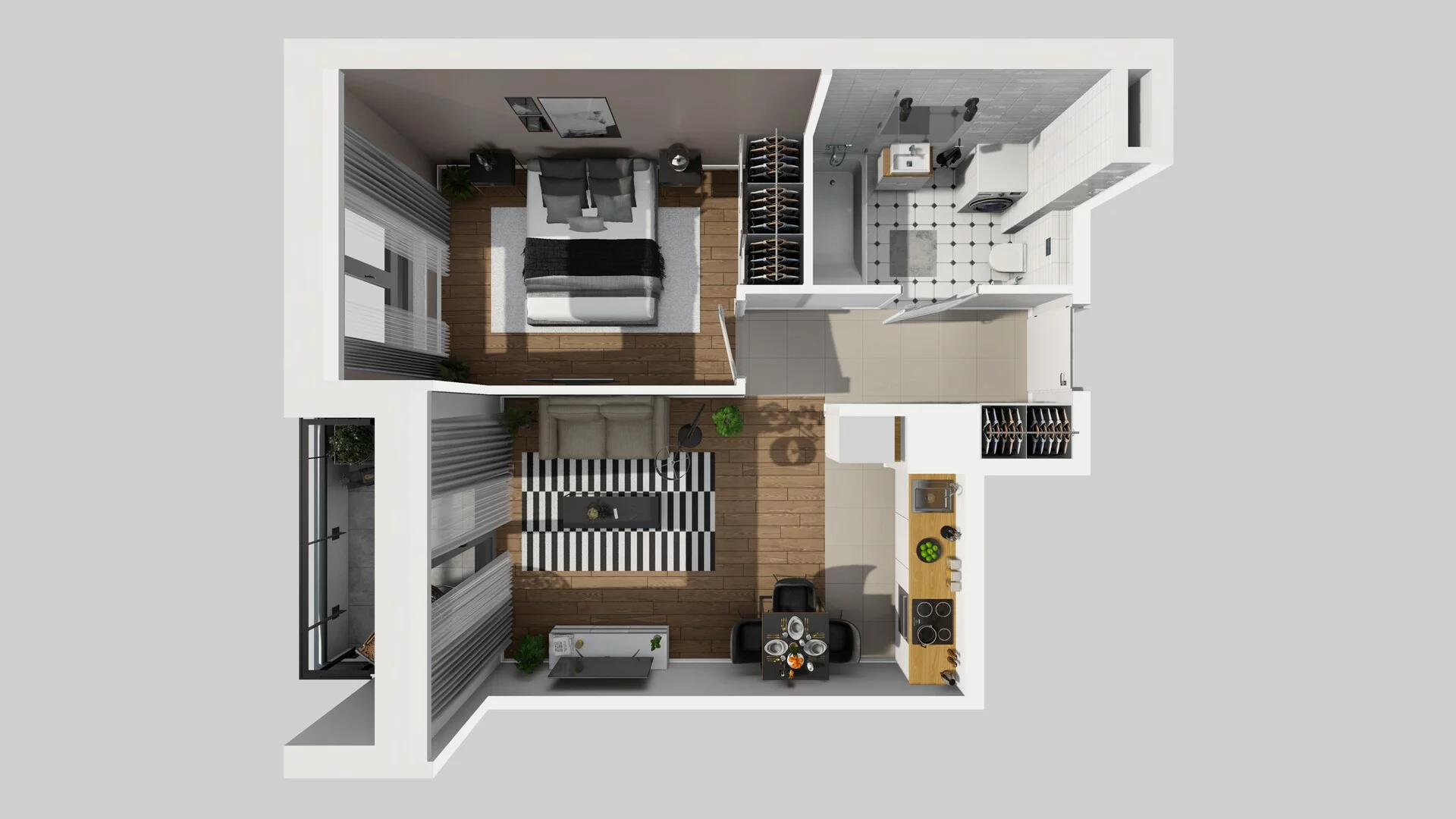 2 pokoje, mieszkanie 41,90 m², piętro 2, oferta nr D/19, Osiedle Urbino 1.4, Warszawa, Włochy, Raków, ul. Równoległa
