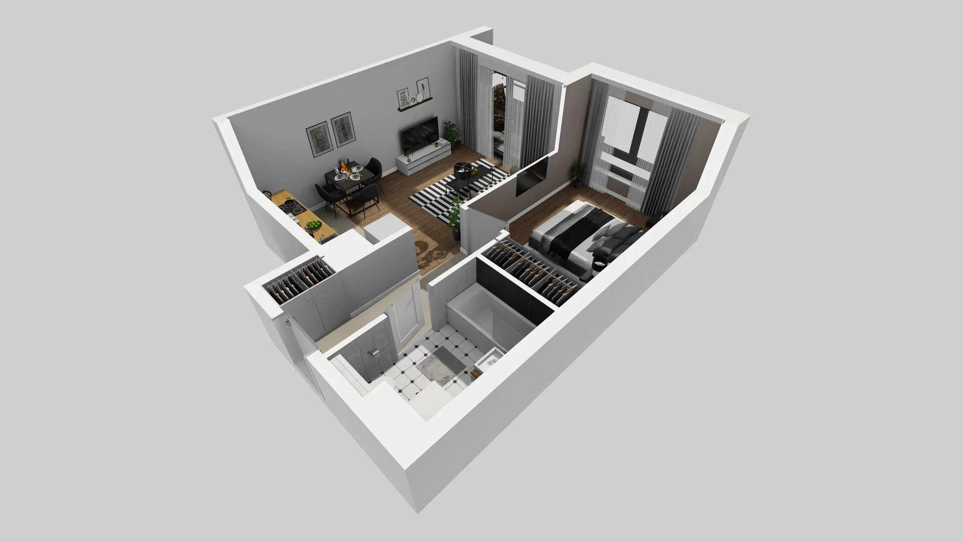 2 pokoje, mieszkanie 41,90 m², piętro 2, oferta nr D/19, Osiedle Urbino 1.4, Warszawa, Włochy, Raków, ul. Równoległa