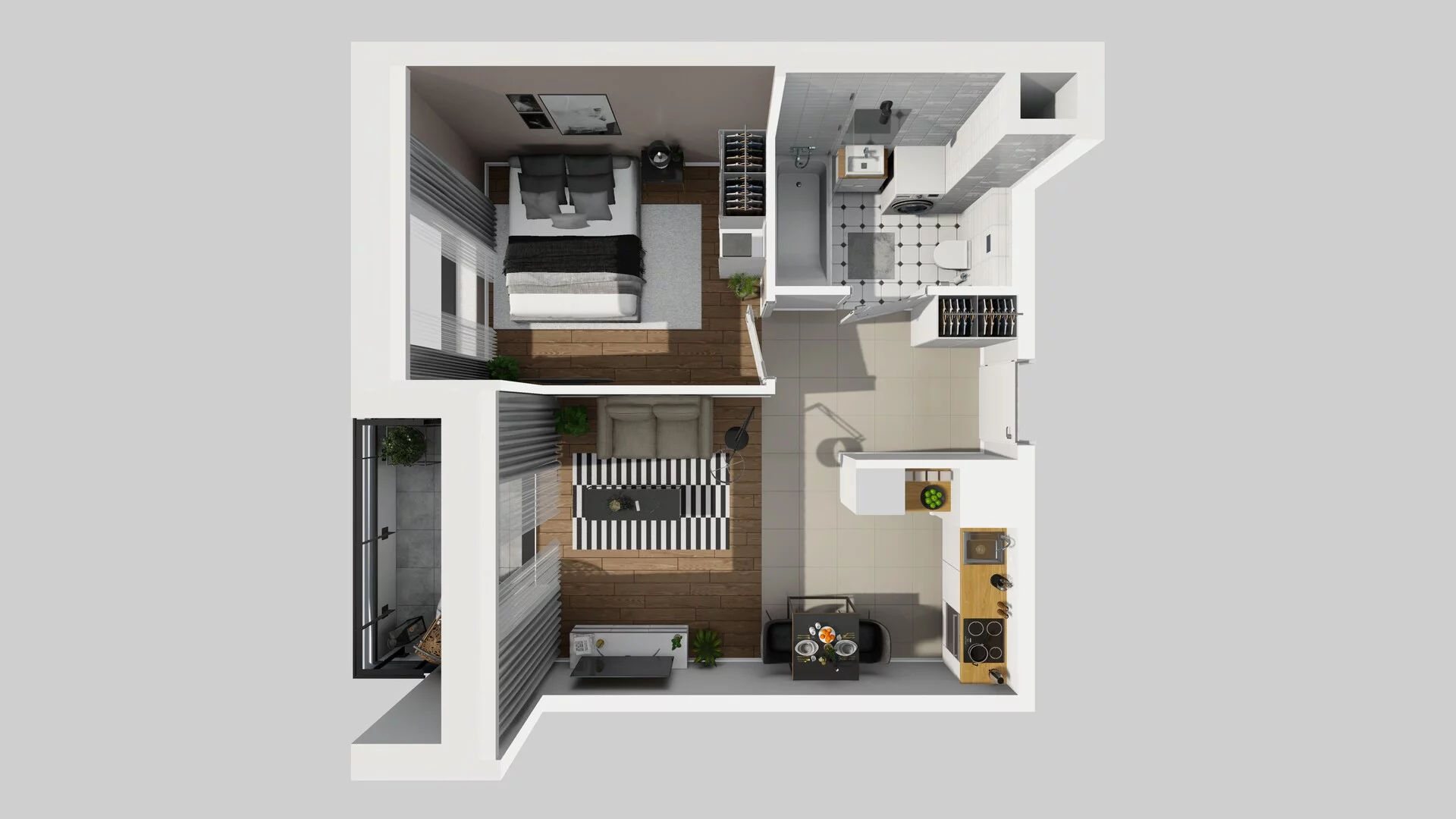 2 pokoje, mieszkanie 37,22 m², piętro 3, oferta nr D/27, Osiedle Urbino 1.4, Warszawa, Włochy, Raków, ul. Równoległa